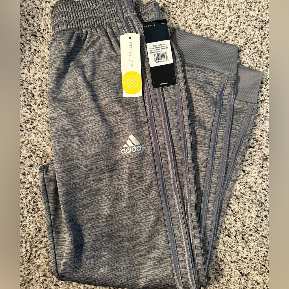 Gray Adidas Sweatpants NWT ym boys